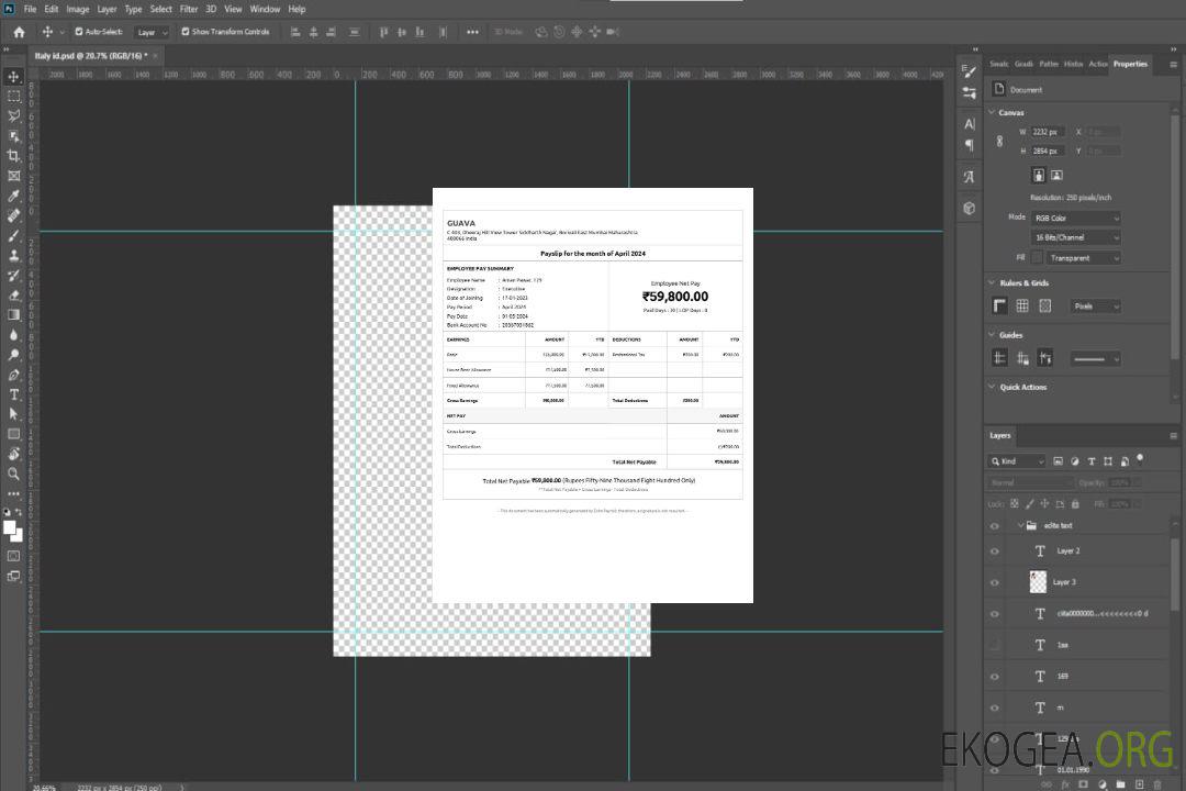 Modèle de fiche de paie Goyave aux formats Word et PDF.pdf, 1 template Modèle de fiche de paie Goyave aux formats Word et PDF.pdf, 1 template